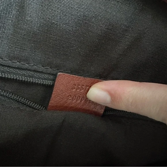 Authentic Gucci Guccissima GG Burgundy Wine Red Tote Bamboo Leather Bag ♥️ - Picture 7 of 11